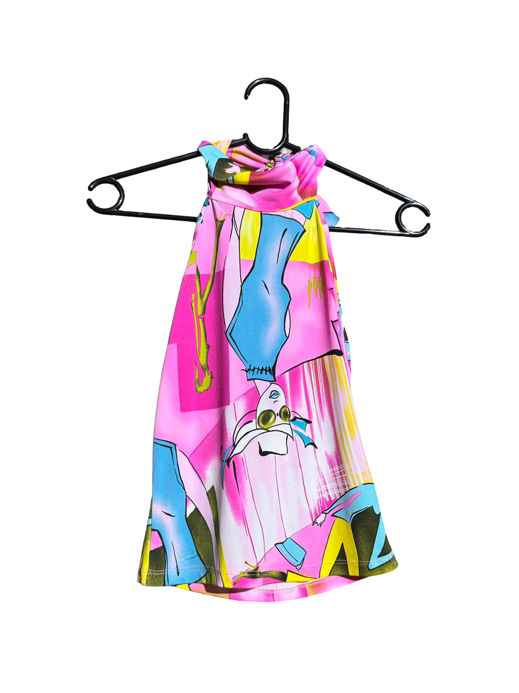 Abstract Halter Print Top