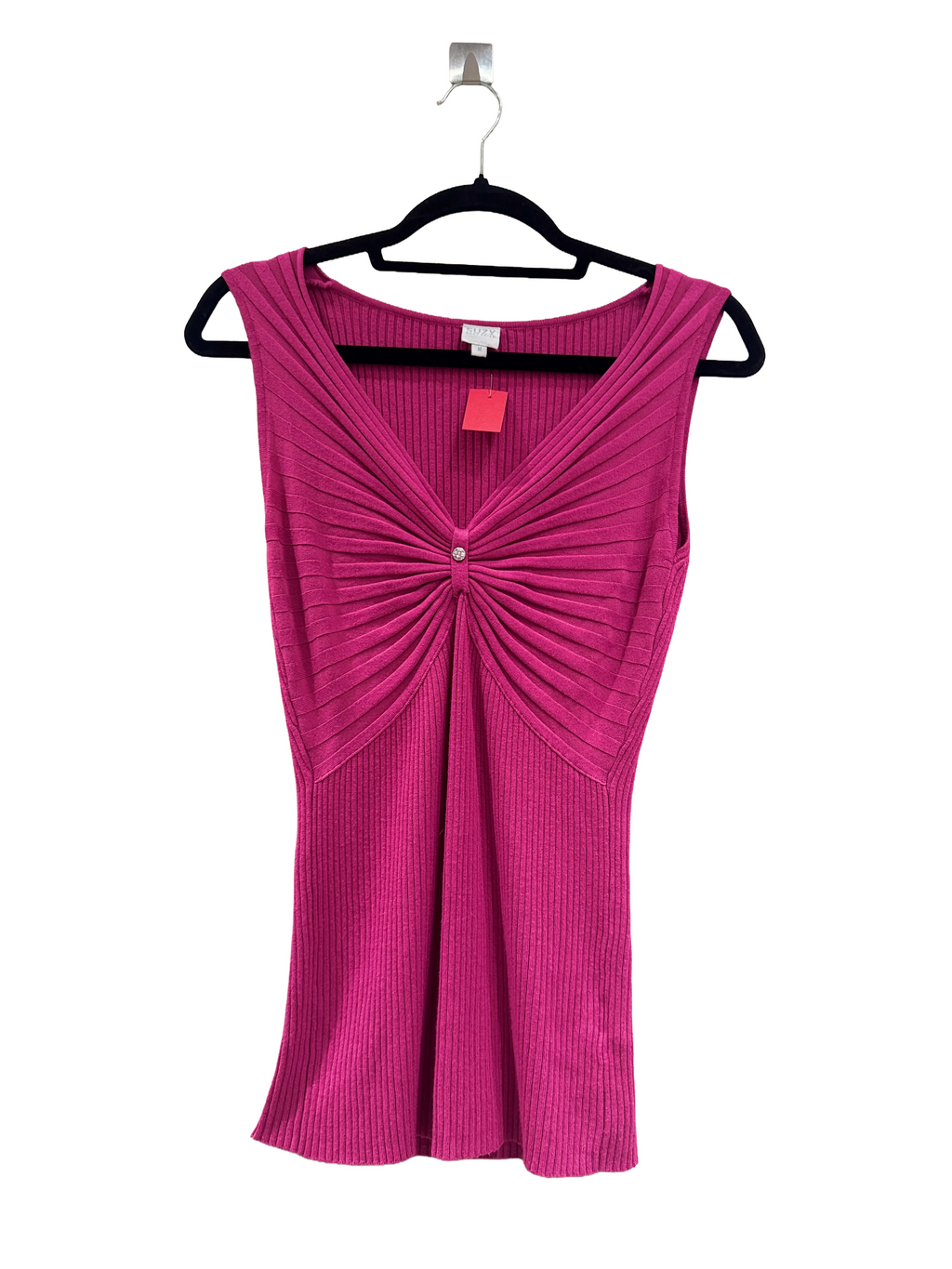 Pink Ribbed Knit Top