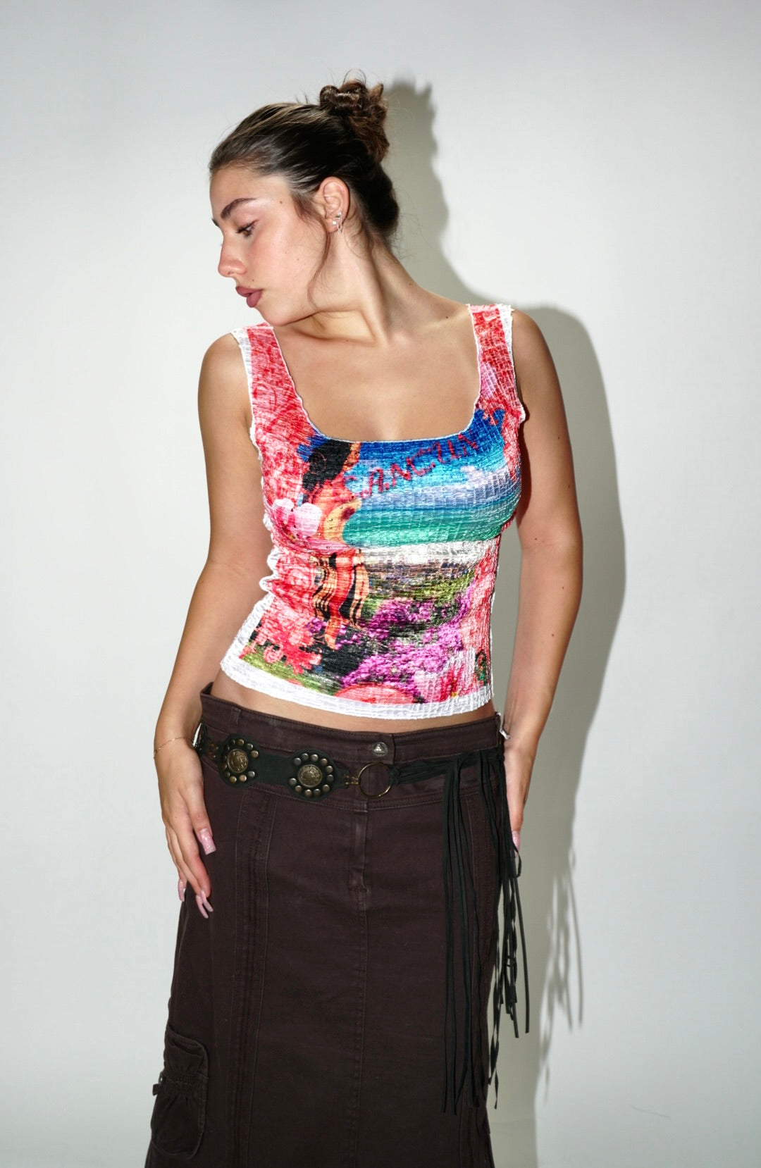 Miami Print Tank Top