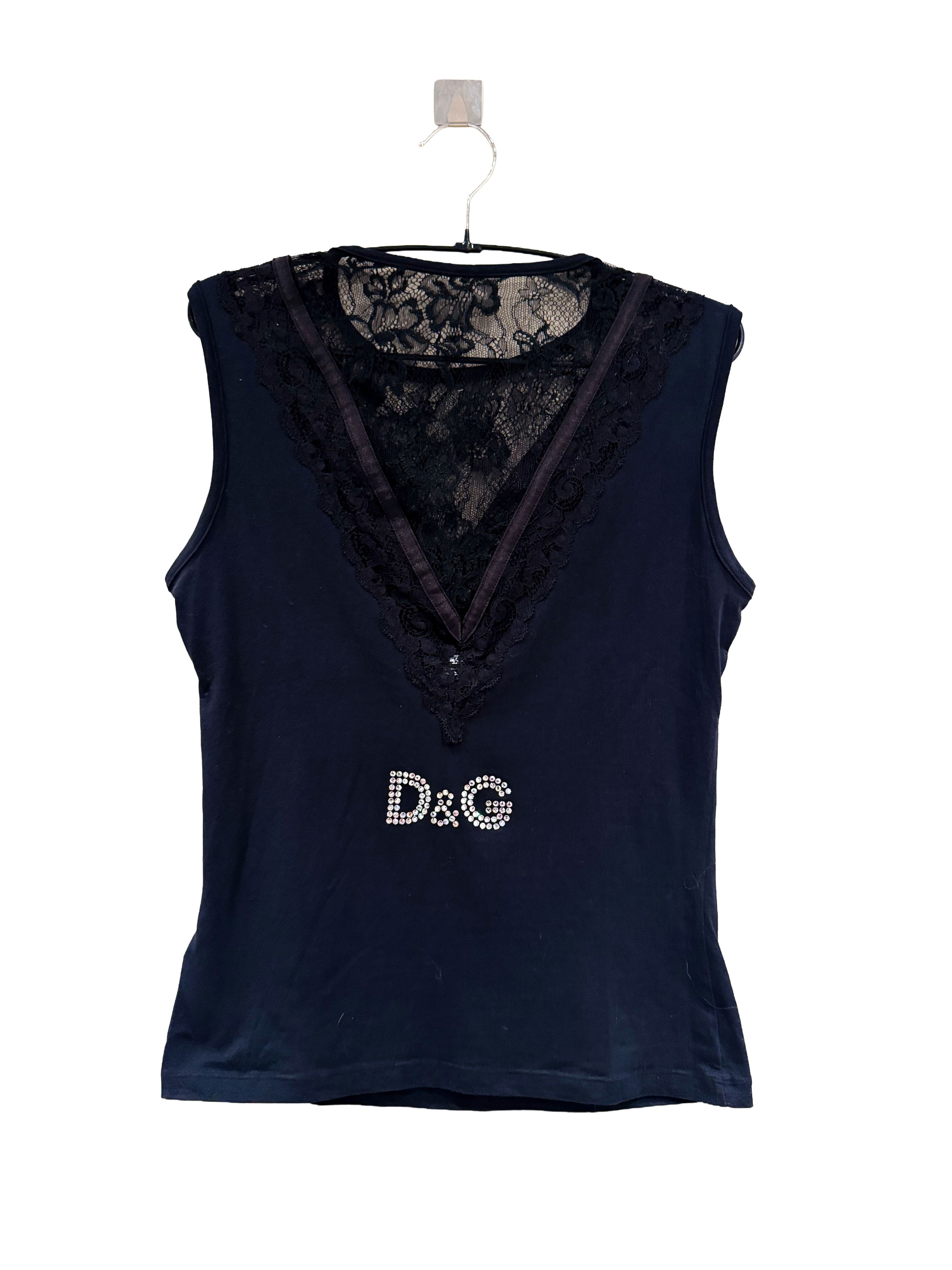 D&G Lace V-Neck Top